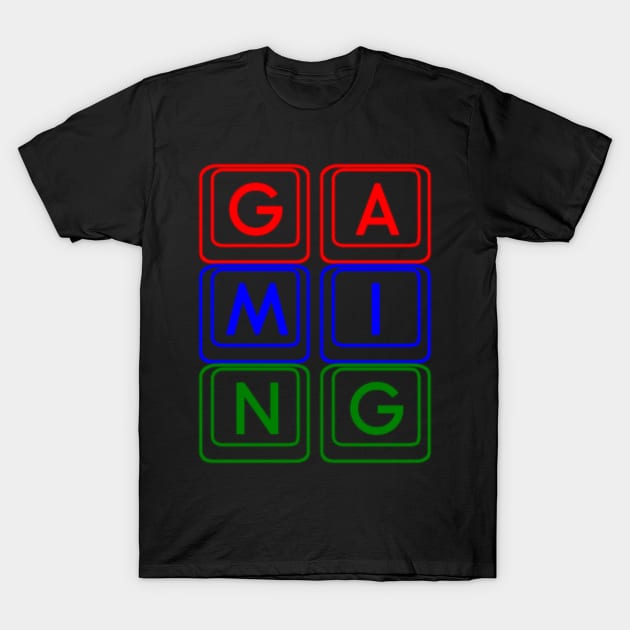 Gaming, RGB color design! T-Shirt by VellArt